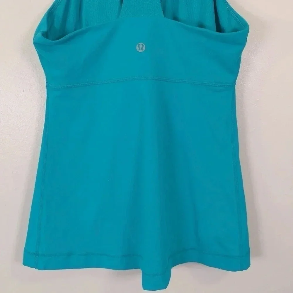 Lululemon Deep Breath Teal Racerback Tank - Picture 9 of 11